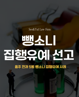 음주전과 5범 뺑소니, 집행유예 선고