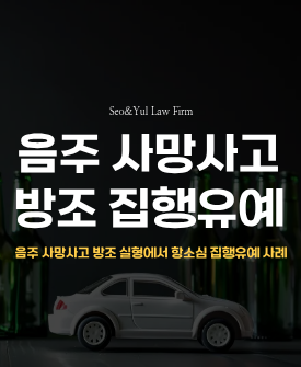 사망사고를 낸 음주운전자를 방조한 자의 집행유예