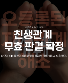 친생자관계 부존재 승소